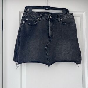 Banana Republic Charcoal Denim Skirt